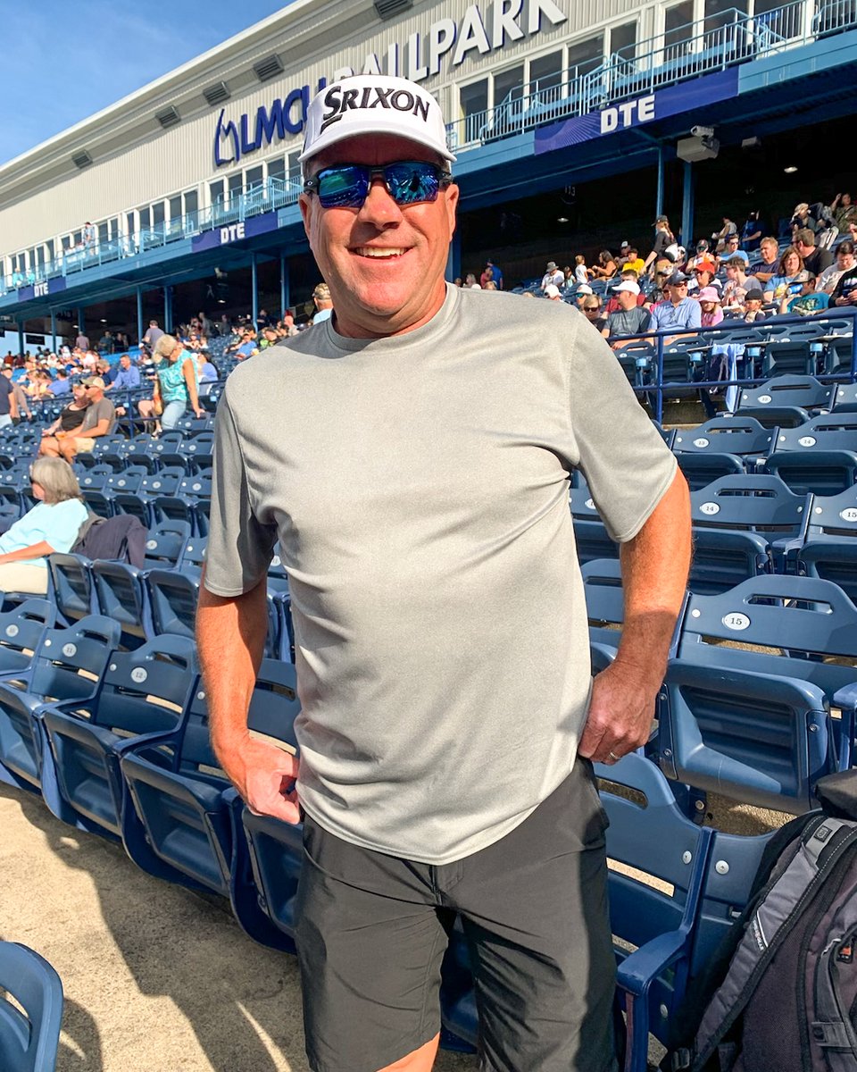 Golf by day, baseball by night. 

After his round <a href="/AllyChallenge/">Ally Challenge</a>, <a href="/BrandtJobe/">Brandt Jobe</a> drove to watch his son pitch in the @Tigers system for the <a href="/wmwhitecaps/">West Michigan Whitecaps</a>.