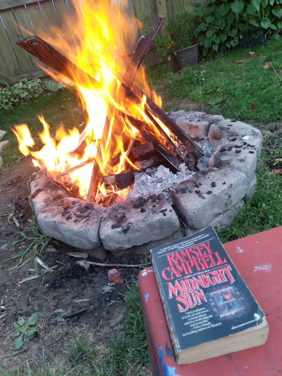 KevinBLucia's tweet photo. #fireread. Almost done with this - reading a lot slower lately, because every night I'm reading Cemetery Dance Publications submissions. But I'm getting there! @ramseycampbell1 https://t.co/k8Bj4KKR9R