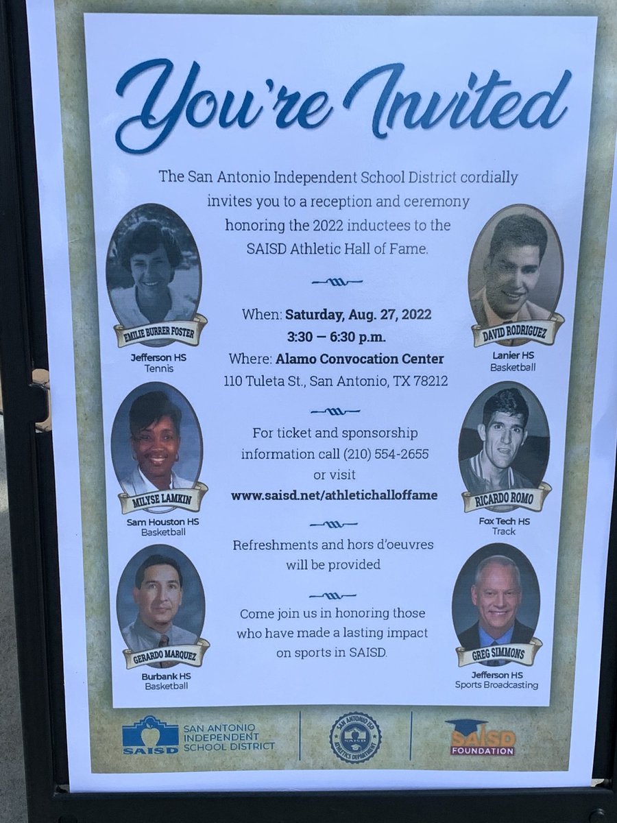 sciencEvela's tweet photo. Today was a special day. I helped honor Longfellow Alum Greg Simmons as an inductee into the SAISD Athletic Hall of Fame! @SAISDFoundation @SAISD @GregSimmonsKSAT @LMS_Spartans https://t.co/Z9HWlvGDlA