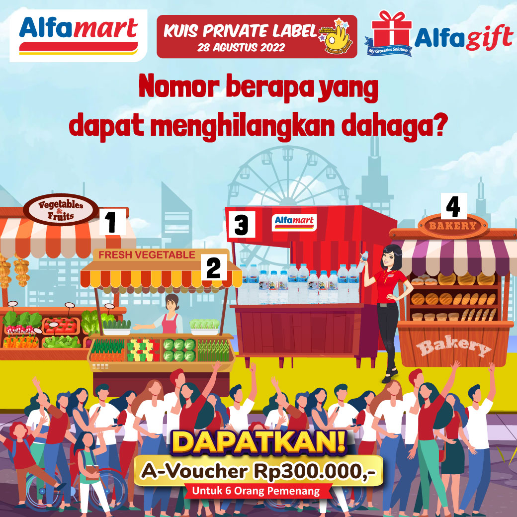 alfamart's tweet photo. Hari Minggu saatnya nikmati hari libur + ikuti Kuis #PrivateLabelAlfamart!

Yuk, bantu Shalma untuk pilih nomer yang tepat untuk pertanyaan pada gambar berikut ini?

Mesti ikutan lho karena masih tersedia Voucher belanja total senilai Rp 300rb untuk 6 orang pemenang beruntung. https://t.co/SQkc2BRuvK