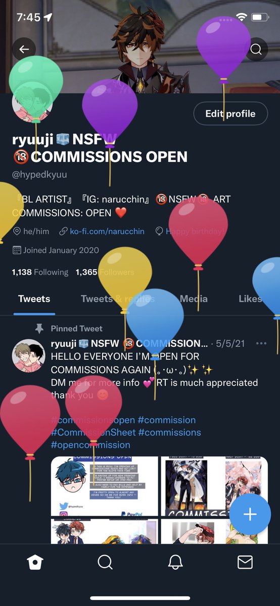 narucchin's tweet photo. Balloons 🎈 😚 
 +1 age, 0 bank savings lmao
My age be rising like the inflation rate https://t.co/nZHU0OYXzC