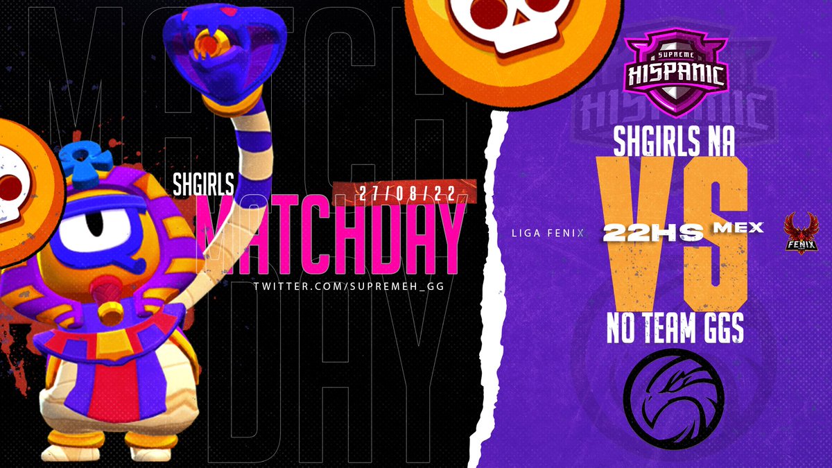 Supreme Hispanic 🏆 (@supremeh_gg) on Twitter photo ⚔️ MATCHDAY NA ⚔️
Hoy jugamos la Jornada 1 de la <a href="/Fenix_LeagueBS/">Fenix League</a> 🔴
🆚 #NoTeamGGs
🇲🇽 22:00hrs | 🇦🇷 00:00hrs
#BeSupreme🟣 ⚔️ MATCHDAY NA ⚔️
Hoy jugamos la Jornada 1 de la <a href="/Fenix_LeagueBS/">Fenix League</a> 🔴
🆚 #NoTeamGGs
🇲🇽 22:00hrs | 🇦🇷 00:00hrs
#BeSupreme🟣