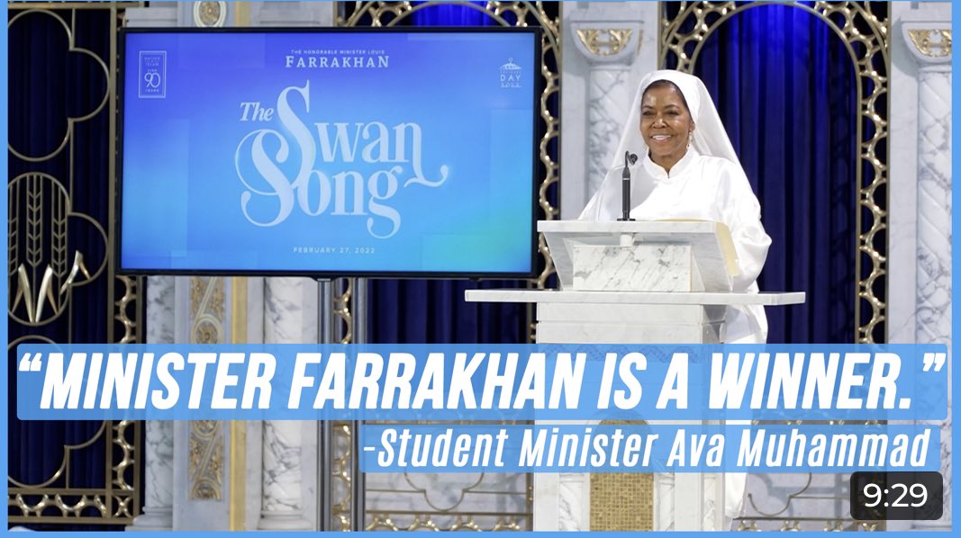 BroQiyamBlog's tweet image. Sister @DrAvaMuhammad testifies of how Minister @LouisFarrakhan uplifts women qvidio.com/video/sister-a… #Farrakhan 🎺 #AQMvidio