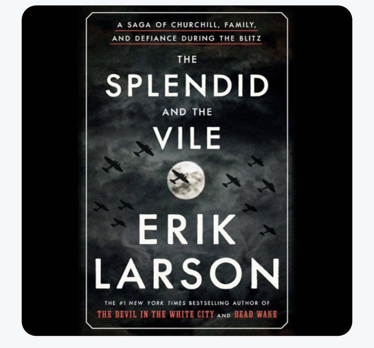 BethMooreLPM's tweet photo. Just finished Erik Larson’s gargantuan book The Splendid &amp; the Vile. 1st thing to completely captivate me since Everything Sad is Untrue. Wish I had you who’ve read it around my table eating oven fried chicken &amp; talking Churchill. What a fascinating, peculiar and courageous man. https://t.co/XQNw3geJpm