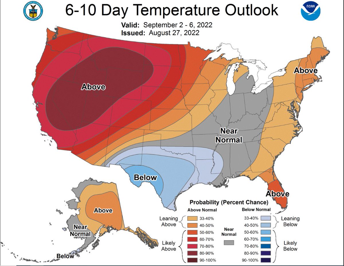 HEADS UP!!!

Heat will be returning to the West next week. 

For #SoCal, it looks like the warmest days will be Wed-Thu, but very warm conditions will persist thru #LaborDayWeekend. 

Stay tuned for the latest about this upcoming round of heat. #CAwx