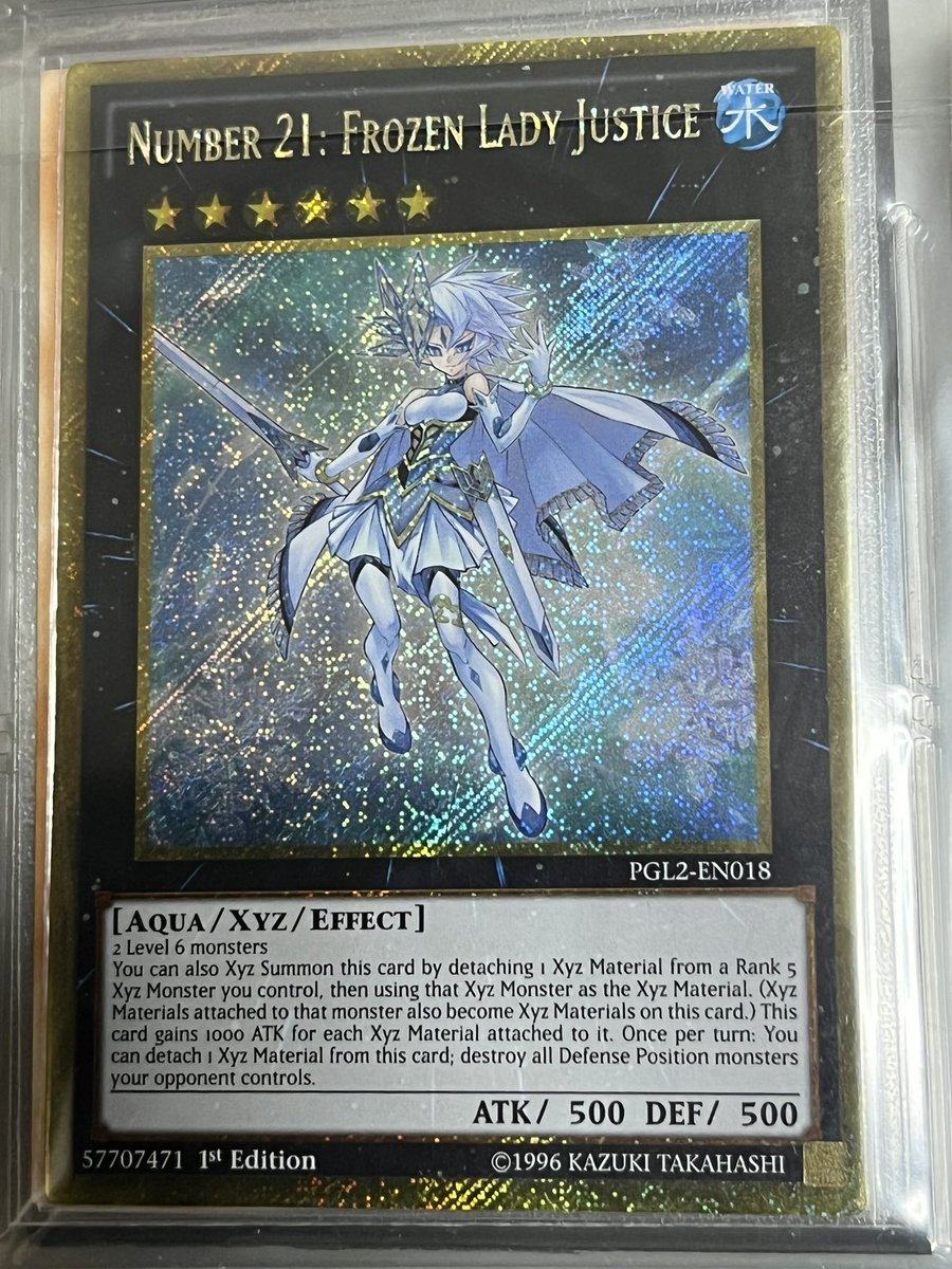 遊戯王 PSA10 完美品 ウルトラ No.21 氷結のレディジャスティス-