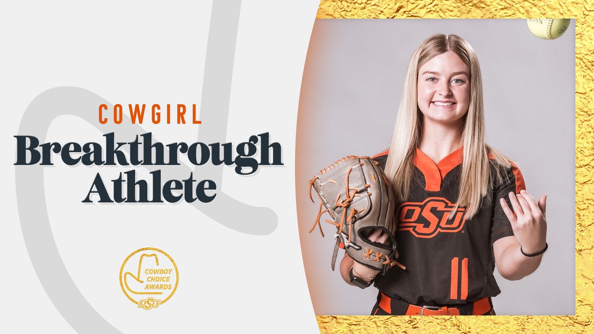 Cowboys and Cowgirls, your Cowgirl Breakthrough Athlete of the Year: Katelynn Carwile.

After 11 at-bats in 2021, the sophomore earned All-America status as one of the Cowgirls’ most consistent offensive weapons.

#GoPokes | <a href="/katecarwile/">kate :)</a>