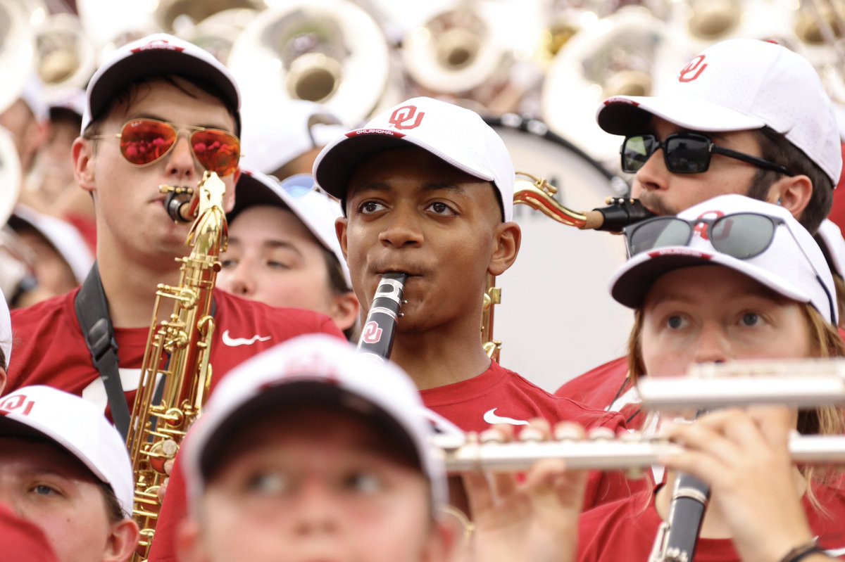 OU_ThePRIDE's tweet photo. Last week we celebrated another successful band camp! Now we are fired up for our first game of the season this Saturday against UTEP! https://t.co/hyAtOfGBrj