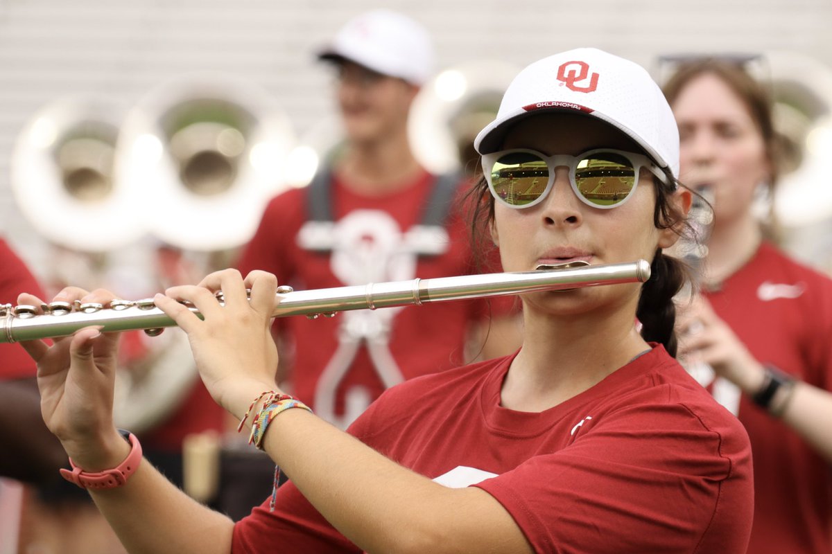 OU_ThePRIDE's tweet photo. Last week we celebrated another successful band camp! Now we are fired up for our first game of the season this Saturday against UTEP! https://t.co/hyAtOfGBrj
