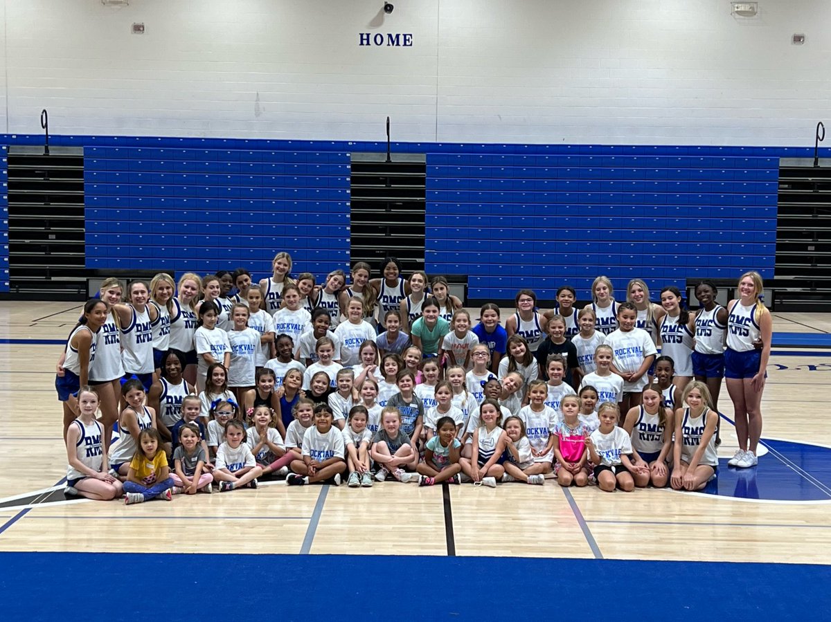 ButnerRachel's tweet image. Great turn out for our K-5 cheer clinic. We had a blast with this crew and can’t wait to cheer with them on the sidelines Sept 6! 💙🤍 @RMSRavens