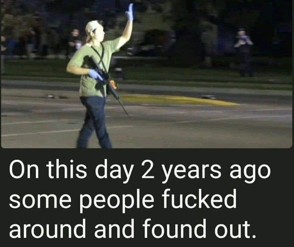 jonesville's tweet photo. Can’t believe I missed the anniversary. Cheers to @ThisIsKyleR for being one hell of a marksman at 17 and overcoming everything the dirtbag media and leftists threw at him. https://t.co/56MjSB8Tia