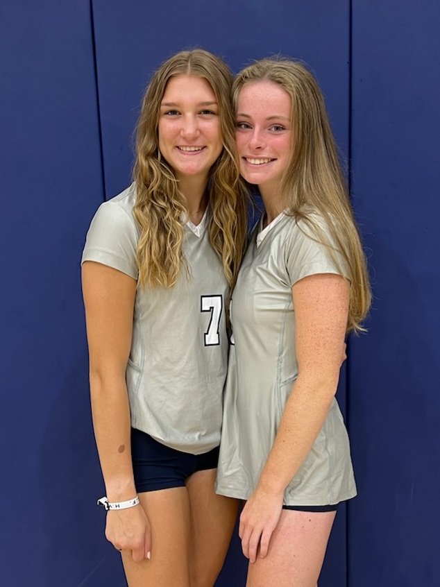 Meet our 2022 Charger Volleyball Captains, Tessa Jerde and Lauren Abfalter!