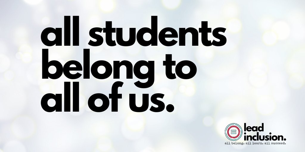 leeannjung's tweet photo. Students who need intervention do not belong to special education. Let's embrace the mindset that ALL students belong to ALL of us. #LeadInclusion #SuccessForAll #EdChat https://t.co/V6wYk9Wv0C