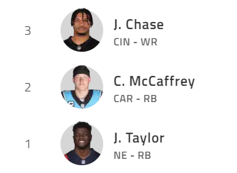 BenchwarmerBran's tweet photo. Someone in this league didn't realize that Jonathan Taylor was a keeper for another team, and... well... https://t.co/cYDbAkpdYd