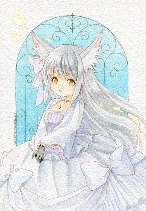 「#水彩の魔術師の集い私はふわふわの魔術師隙あらば何か描いてます 」|ささつゆ🦊5/5【COMITIA144】H28b📚5/6【A40】参加のイラスト
