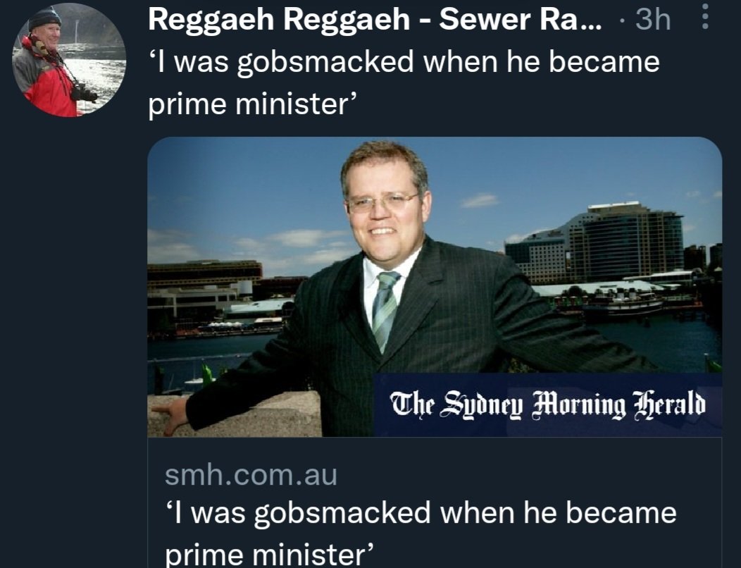 AUSGFF's tweet photo. Morrison was and always will be a #Christiantaliban shitstain. But I blame the +50% of greedy entitled #Australian #cwords who voted for him. RW #filth that would support a rat if they brought down house prices and put more cash in their pockets. #Socialist https://t.co/lDmyO1wZ6j