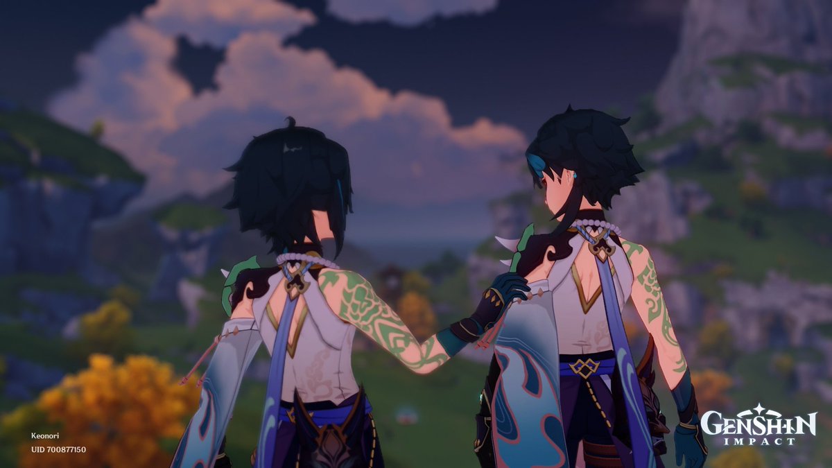 Keonori's tweet photo. i accidentally make this screenshot..
that is.. perfect

#GenshinImpact #Genshin_impact https://t.co/2fkHliTwce