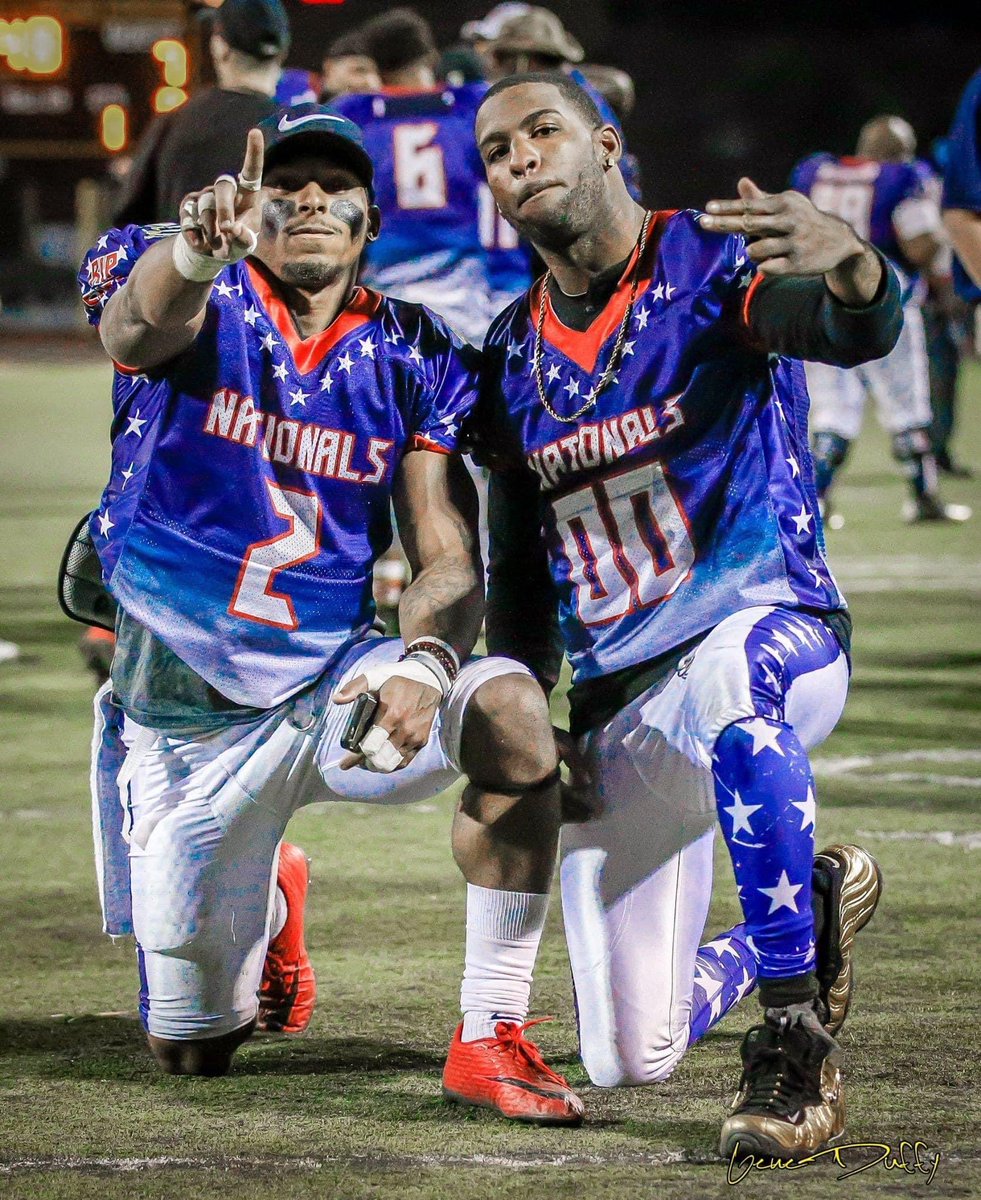 cabuckeyes's tweet photo. A lot of Buckeyes will be returning to the @minorIeaguefb National game game in Vegas on November 19th. These photos are from the 2017 matchup when the Nationals got the Win, 35-7 https://t.co/fhxLEY4w0k