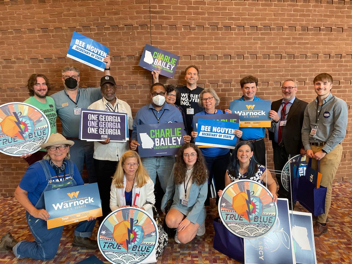 The Athens-Clarke Delegation, and GA-10 Delegation is ready to be #TrueBlue2022 ! Let's win this for the people!