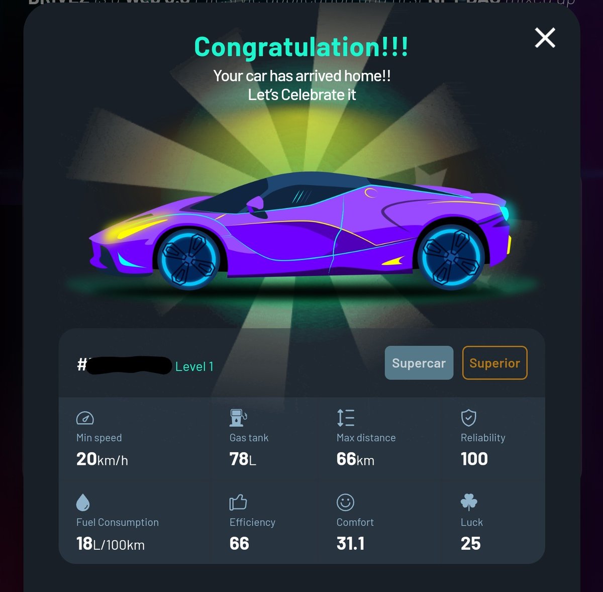 Kxxxxy0n's tweet photo. DRIVEZ 22日目 🚗#Superior
INCO残 :136,692.82
🚗Lv22 →30:- 1,520 $DRIV -10,600 $INCO
Repair :-1,830(Gas)
利確:-1000INCO → $77
INCO 計:124,711.5
ステータス爆上げ+Lv30到達‼️
#DRIVEZ #DRIVEZ記録 #D2E #DRIV #INCO #INCOLISTING #PANCAKESWAP #FIRSTDRIVETOEARN https://t.co/uDLBerA2mn
