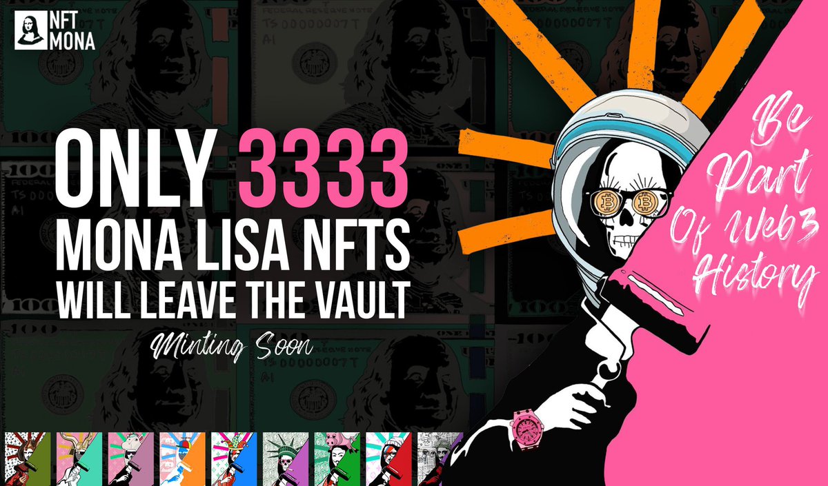 lewis_dynamo's tweet photo. #GiveawayAlert🎉 #FreeMint #WLspots Giveaway🎉

How to Join:

1️⃣ RT &amp; LIKE
2️⃣ Follow @MonaProjectNFT 
3️⃣ Comment “done” 

Only 3,333 Mona Lisa #NFTs Will Leave The Vault 🎨  Don't Miss Out On Web3 History.

#ETH #NFTCommunity #NFT #NFTGiveaway https://t.co/2vFlEKCWCE