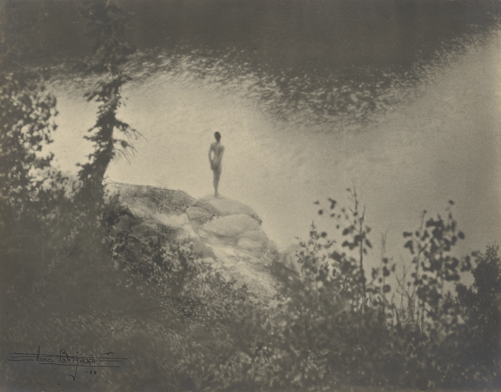 WomensArtForAll's tweet photo. Female Nude Standing on Large Rock Over a Lake, 1923 #pictorialism #brigman https://t.co/i1QyJX6VwJ https://t.co/6KLDqls3g0