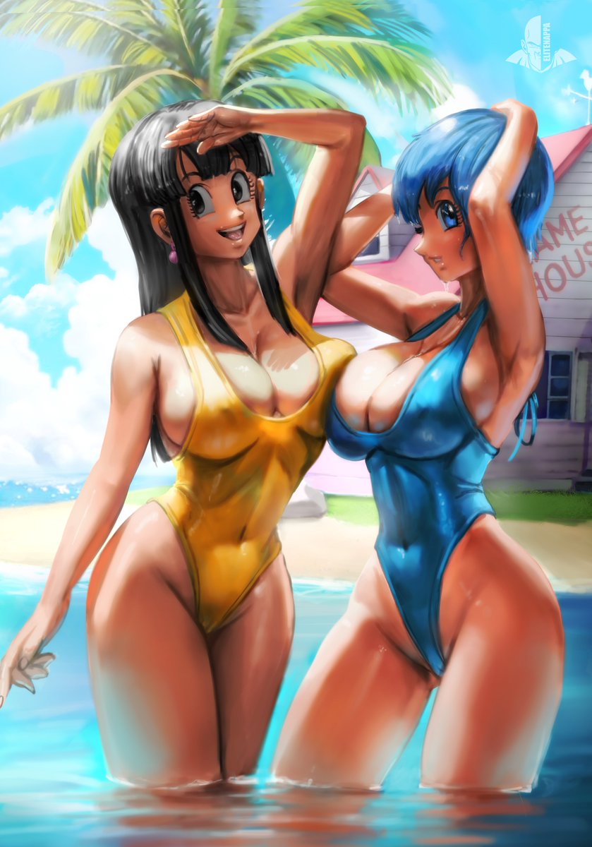 Elitenappa1's tweet photo. g.o.a.t wifey's 
#DragonBall #ドラゴンボール #ドラゴンボール超 #Bulma #Chichi https://t.co/hkAv8L4WxR