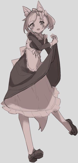 けもみみメイド舞風ちゃん描くのですわ～ 