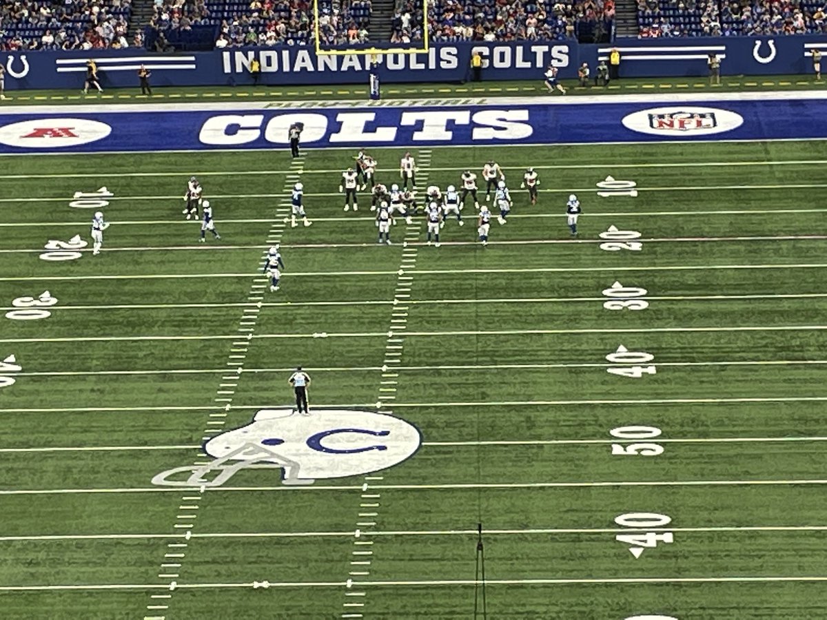 Just sitting way up here in Section 626 watching a kid from Cicero and ⁦<a href="/hhhshuskies/">Hamilton Heights HS</a>⁩ Alum chase his dream of being an NFL player. Hey ⁦<a href="/Colts/">Indianapolis Colts</a>⁩ , #55 looks like a keeper to me. #WeAreHuskies