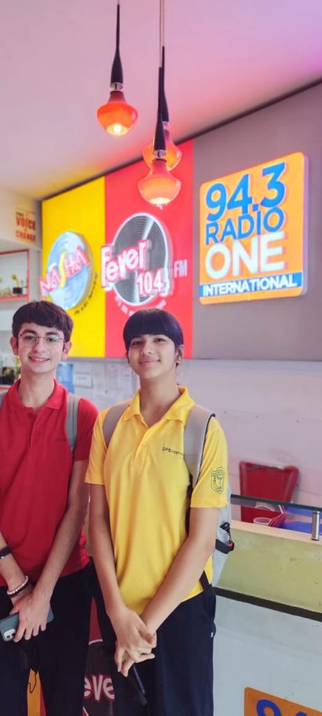 Two MYP students got a unique opportunity to turn radio hosts for a day with Radio One 94.3 FM for their special segment of HT Out of Syllabus. This programme aims to empower students to become confident change makers who voice their concerns, opinions &amp; dreams. <a href="/ibmyp/">IB MYP</a> <a href="/singhrima/">Rima Singh</a>