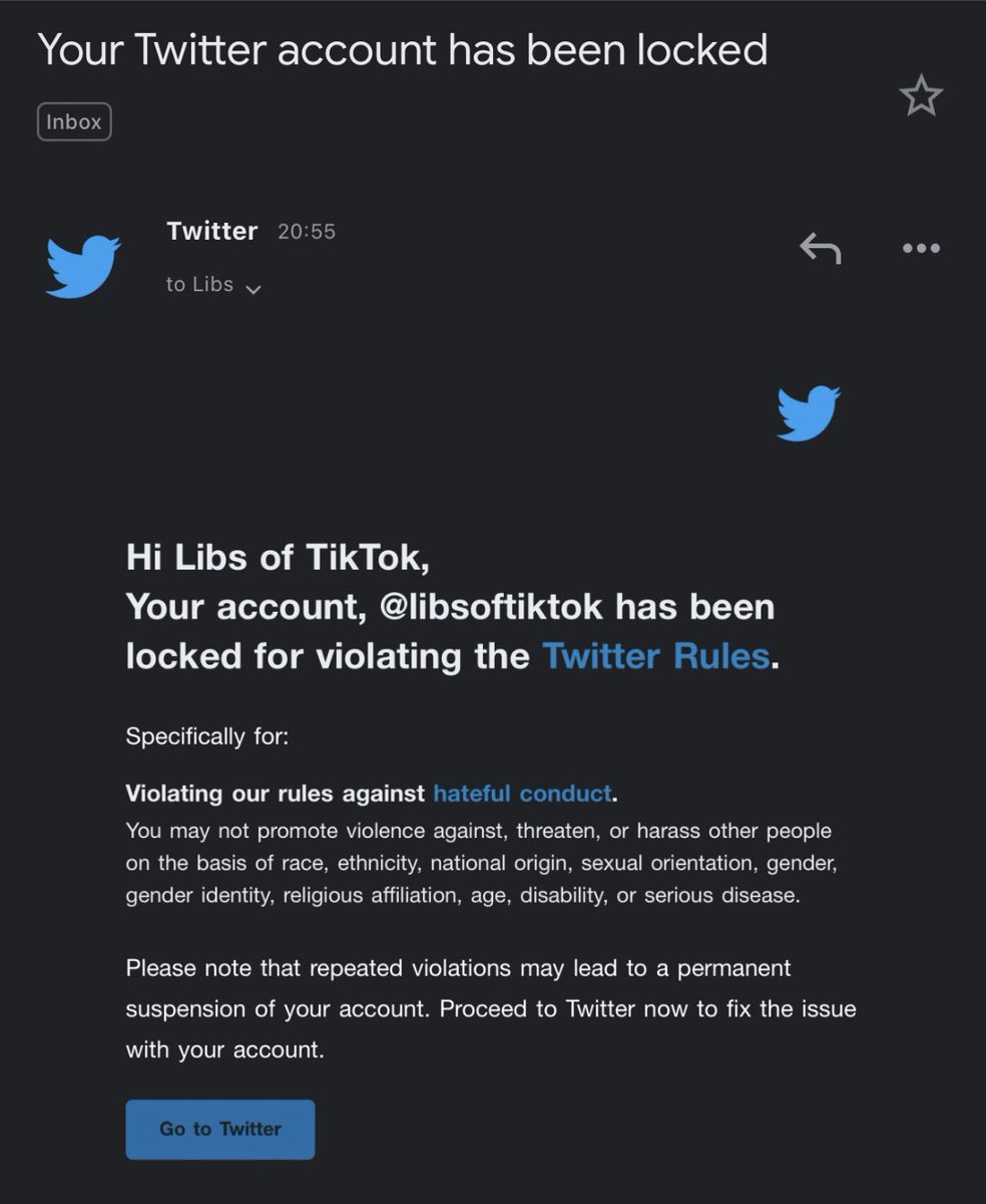 SethDillon's tweet photo. Libs of TikTok has been locked out for “hateful conduct.” https://t.co/VsM3q5NnbD