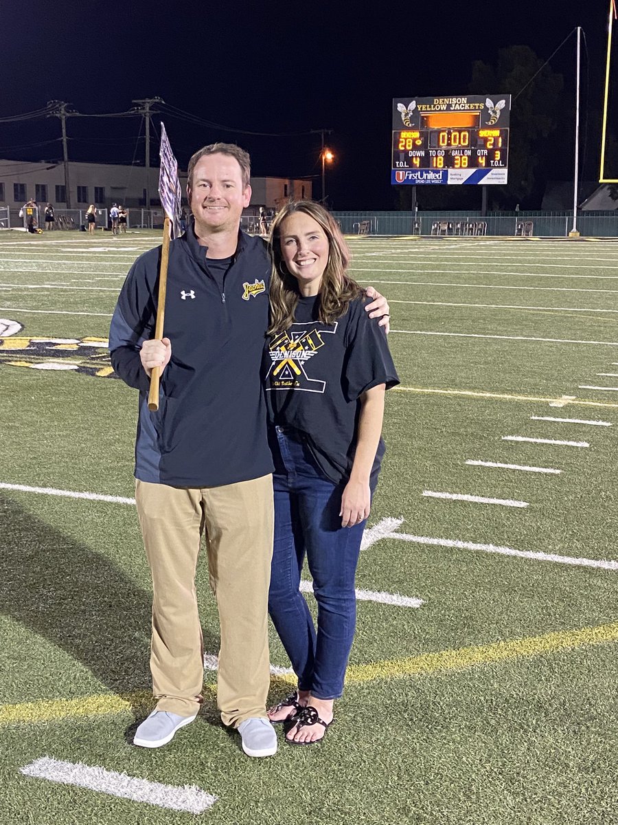CoachWilsonLOJO's tweet photo. Great win by Denison last night. Showed a lot of heart and Grit. Unbelievable atmosphere. Feel fortunate to come out and get the W. The Axe stays where it belongs. Onto the next one. #DecadeofDominace #IGTBAYJ https://t.co/Su3Mj6hprv