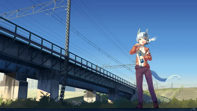 #夏休みはフォロワーさんが増える いよいよ絵の内容の振れ幅がおかしくなってきた人です 