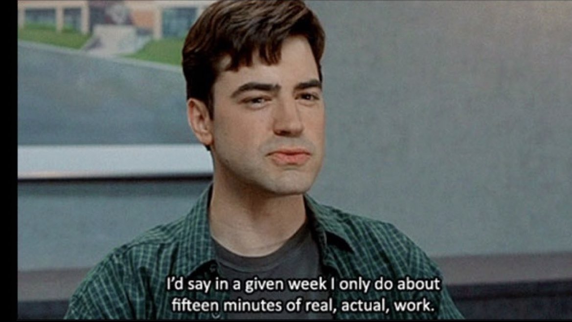 Only_associates's tweet photo. Why people acting like quiet quitting is a new thing.  These Gen Zs have obviously never seen office space https://t.co/7N2x7eHoYp