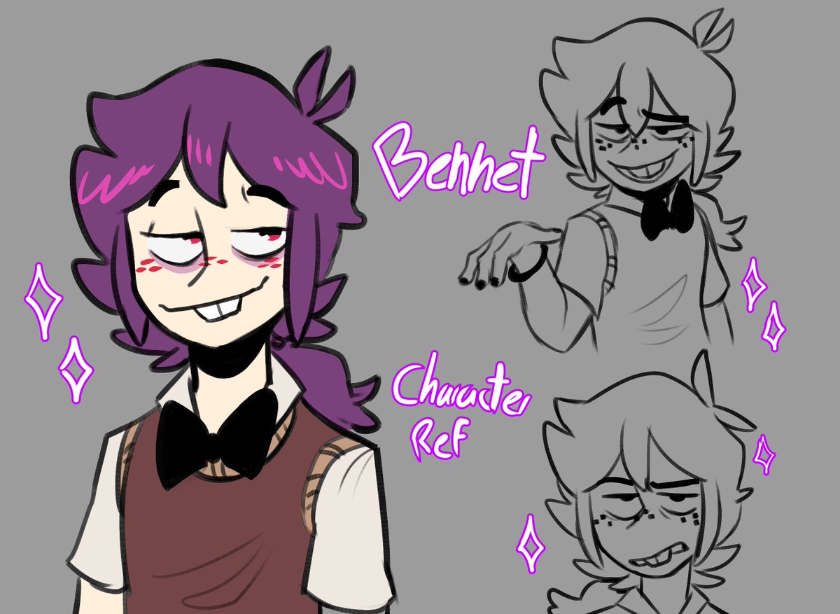 MHSeries00's tweet photo. ♦️Diseños y referencias♦️

⭐️Los diseños finales cómo referencia de los protagonistas de #MHSseries 

#fnafhs #fhs https://t.co/3tYZT1m1eb