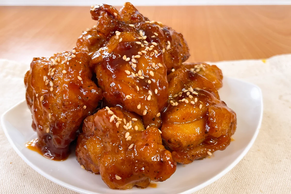 冷凍からあげが大活躍！お手軽すぎる「ヤンニョムチキン風からあげ」。
