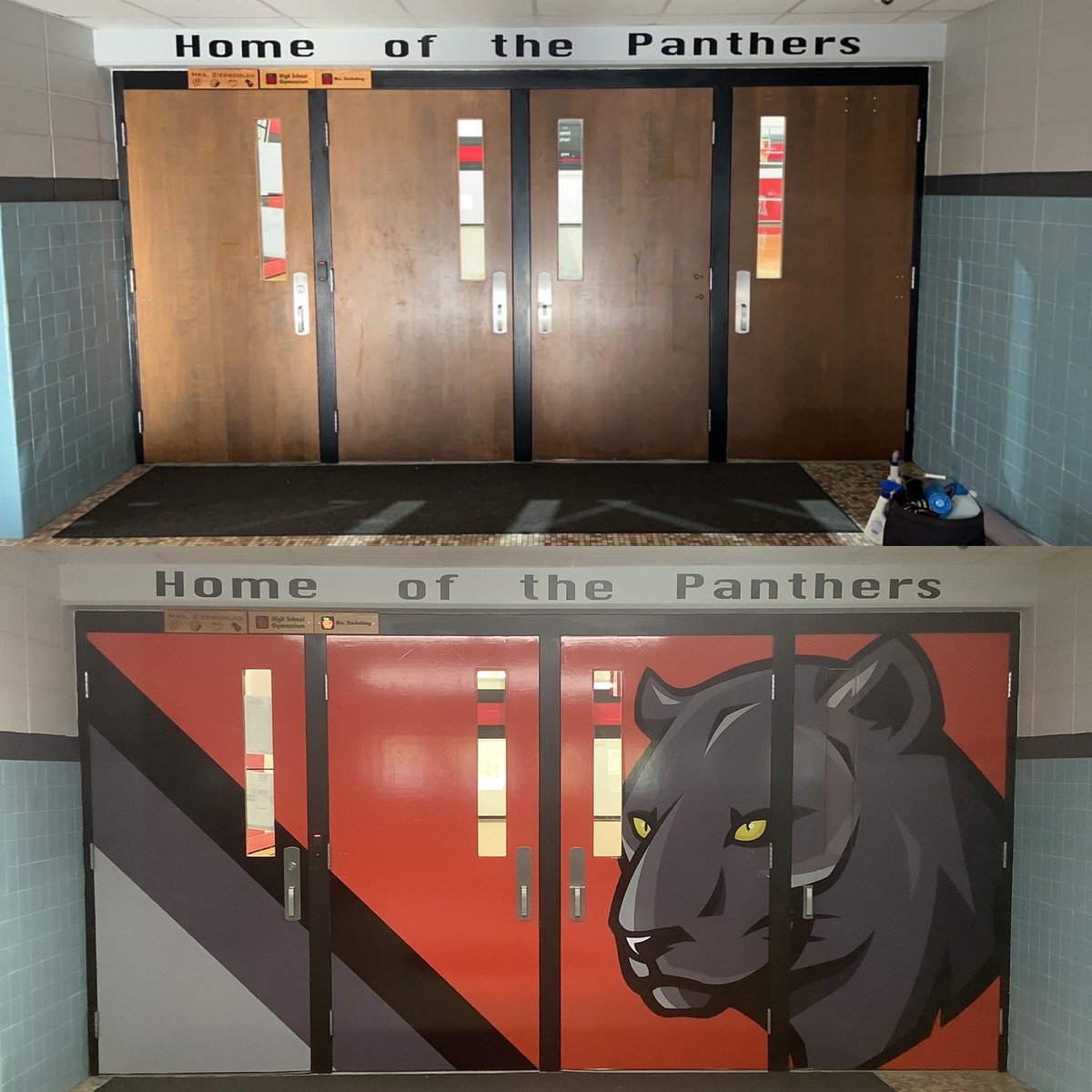 CatsAthleticsBG's tweet photo. THAT LOOKS UNBELIEVABLE!!!! 🖤❤️🔥 #BowlerProud https://t.co/z0fVpnlqtk