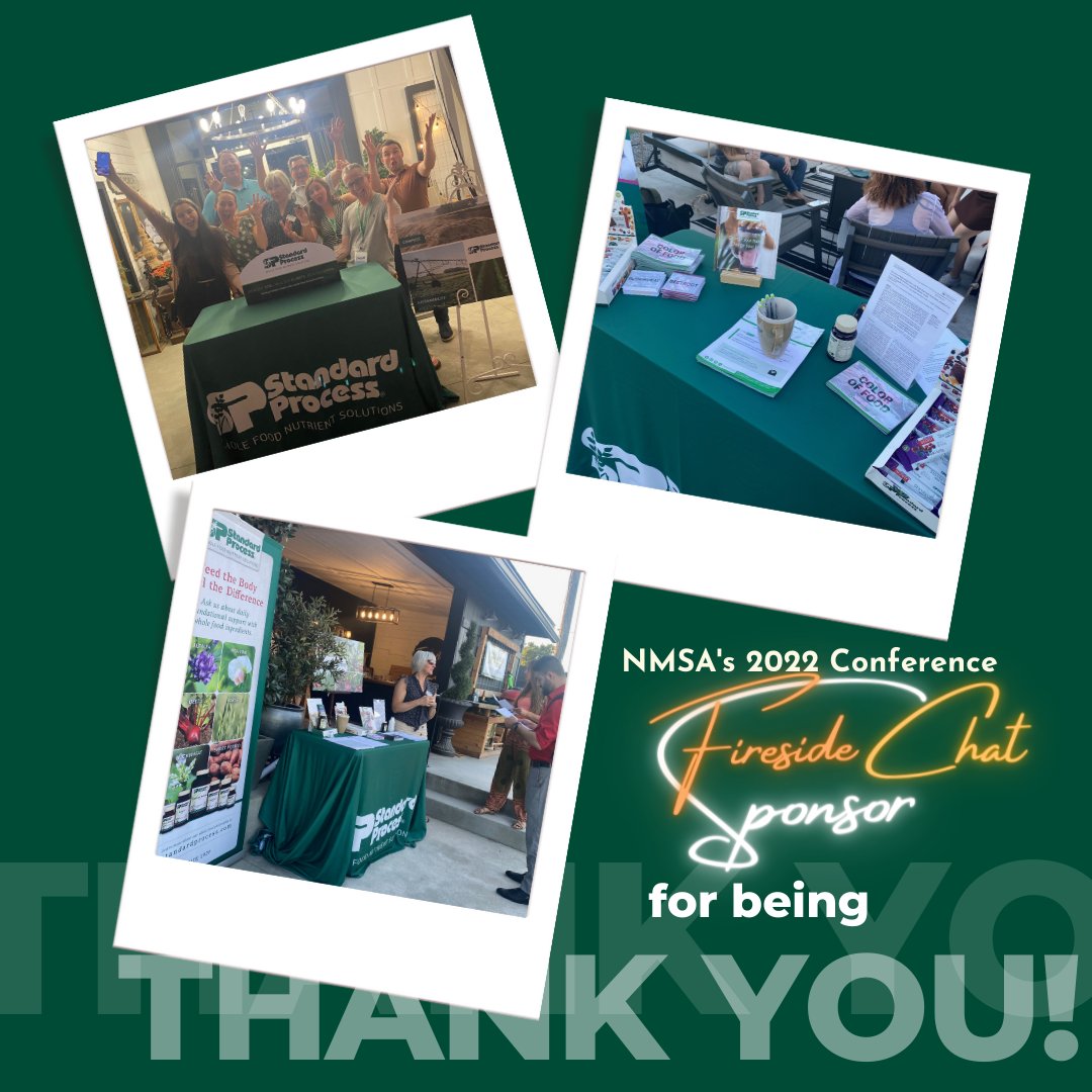 We love @standardprocess as it has supported NMSA over the years and continues to do so!!! 👏

Thank you @standardprocess for coming out to NMSA's 2022 Conference and igniting the flames of future Naturopathic Doctors!🔥