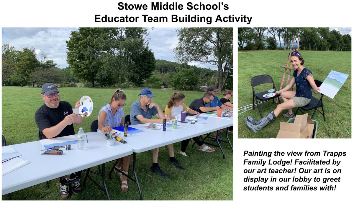 SMSRaidersVT's tweet photo. Our educator inservice provided in-depth professional development and opportunities for fun too! Check out it out! #smsvt #lsuuvt #belonging https://t.co/ZxEtM3WEfo