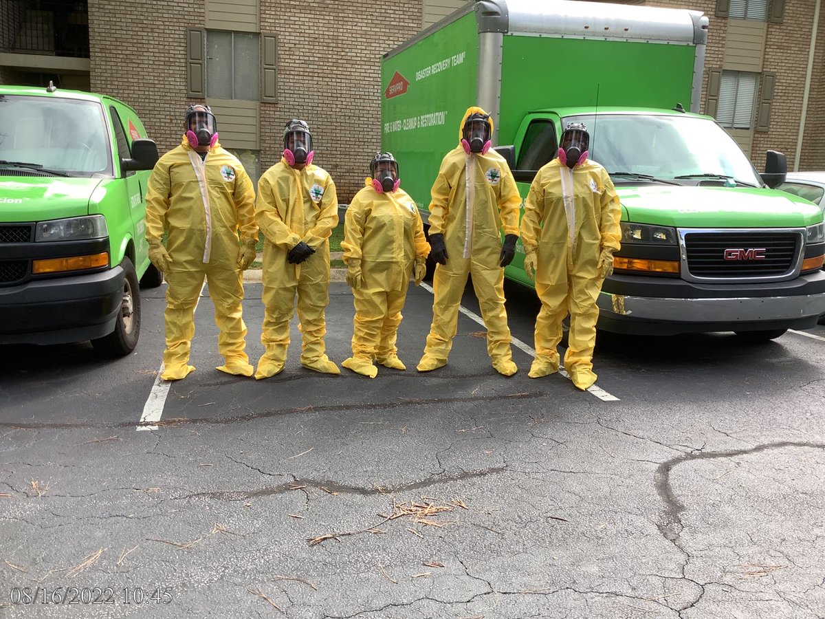 SERVPRO® of Panthersville Technicians performed Biohazard Remediation service. The Tenant died from bodily wounds and there was blood all over the bathtub, toilet, and tile flooring in the bathroom. Our Technicians cleaned, sanitized, and fogged the areas of the apartment.