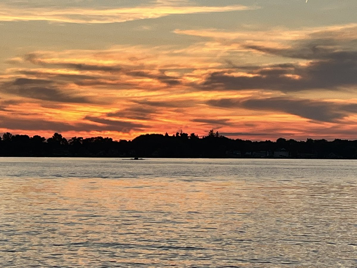 A beautiful end to a great day! #ClarkLakeSunset