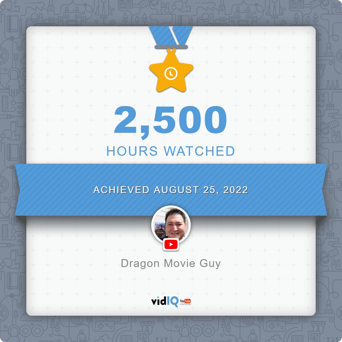dragonmovieguy's tweet photo. #Huge #ThankYou for everyone #watching #DragonMovieGuy on #YouTube!!!

Just past #2500WatchHours for my #YouTubeChannel!  #Thanks for #viewing all of my #moviereviews #rankings #FirstCredits #videos and more! https://t.co/91qwqoOGZ3