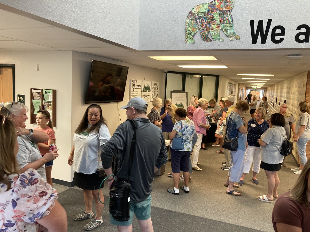 PineLanePLE's tweet photo. Great day at Pine Lane!!!!  So much fun reconnecting with former and current staff and students!!! Laughter and joy filled our halls!!!
#PLECrew https://t.co/OyqtOgpd67