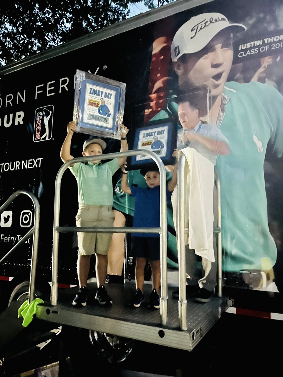 SDH4heart's tweet photo. What an AWESOME Celebration at #ZinkyDay @truckkarma @KornFerryTour @NCHC_Golf Thanks to @JaredWolfepro @Roosters Marc Lucas @OSUGC My”Son @Bombsquad_LSU & ALL who played & came out to #GiveBack congrats to @jteater12 Family Bane & Brooks On the WIN 🏆#Family #Always #Zinky ❤️ https://t.co/Q5bfflL6xl
