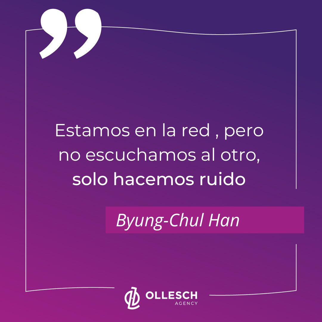 OlleschAgency's tweet photo. Si estás pensando en añadir una jornada extra a tu rutina laboral para sumarte al espejismo de la autopromoción, antes pregúntate:

¿Lo que tengo para contar es valioso para otros?
.
#negociosdigitales #marketingdigital #byungchulhan #quotes https://t.co/dSFJ0hh5IA