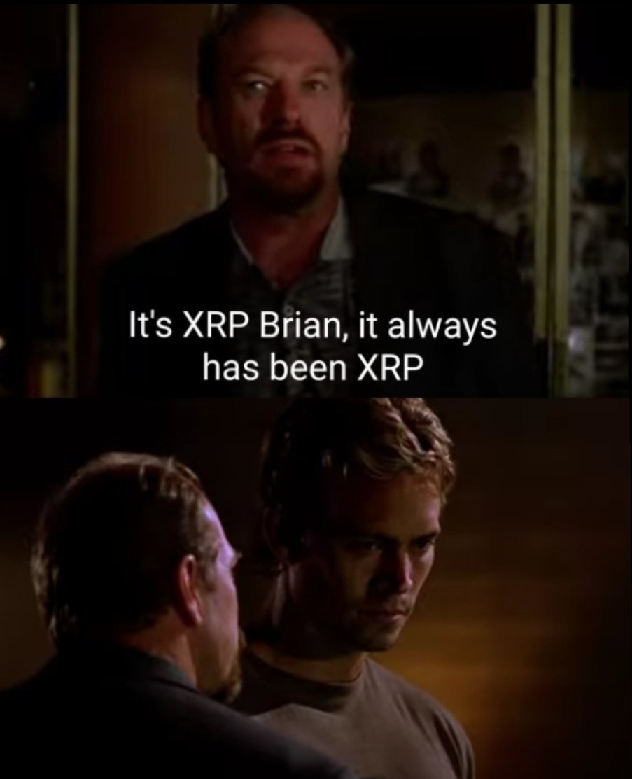 Made my first meme! #xrparmy #xrpthestandard #XRPCommunity #fastandfurious #PaulWalker <a href="/JoelKatz/">David 'JoelKatz' Schwartz</a> <a href="/ExtraVOD_/">ExtraVOD</a>