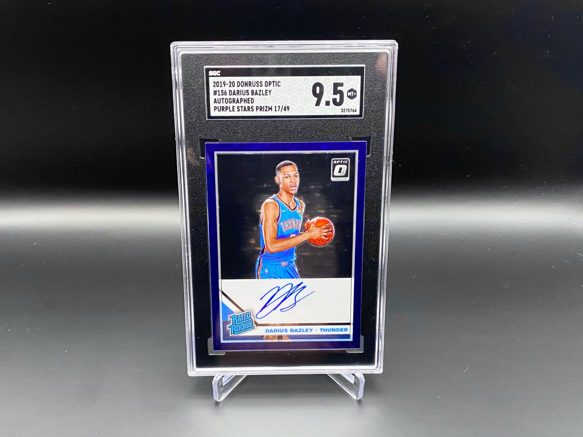 SyndicateStax's tweet photo. Darius Bazley Optic Rated Rookie Purple Stars Auto /49

$100 

Stack until 9/18. 

View pinned tweet for details! 🔥

@sports_sell https://t.co/DI73AeOBwu