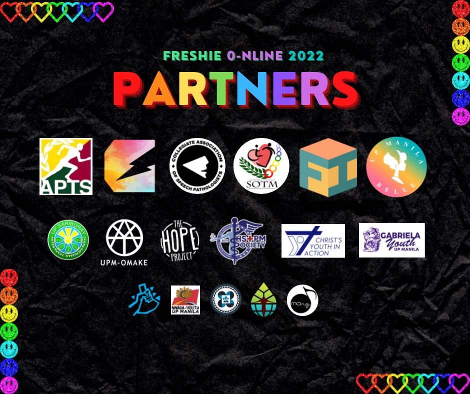 upcampsc's tweet photo. In Partnership with:
Society of Occupational Therapy Majors
UP Health Sciences and Pre- Medicine Society
Saribuhay UPM
UP Manila-OMAKE
The Hope Project
Christ’s Youth in Action - UP Manila
Gabriela Youth UP Manila
The Freshie Initiative
(5/6) https://t.co/MyAvtrzkKu