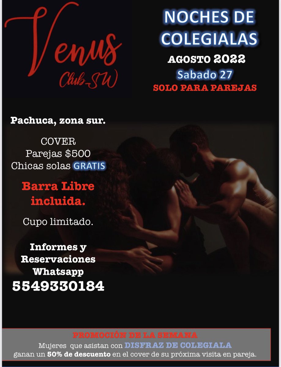 VenusClubSW2's tweet photo. ⚠️SOLD OUT!⚠️
Gracias a las parejas que nos acompañarán esta noche! https://t.co/589or1ri1w