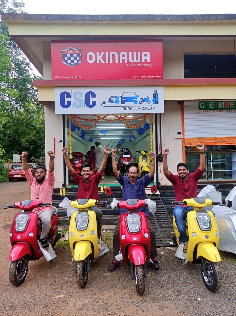 vishalsawaikar's tweet photo. Goa's first CSC Emobility dealership now open. Okinawa Lite, Stylish eScooter is available for sale.
#AravGk #dintya15 #CSCeMobility https://t.co/6HTS8Kwozx